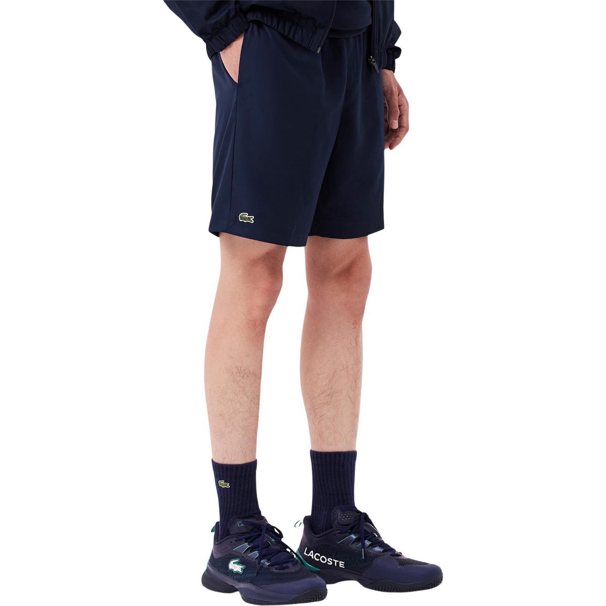 Lacoste Lightweight Diamond Taffeta Tennisshorts Herre Navy