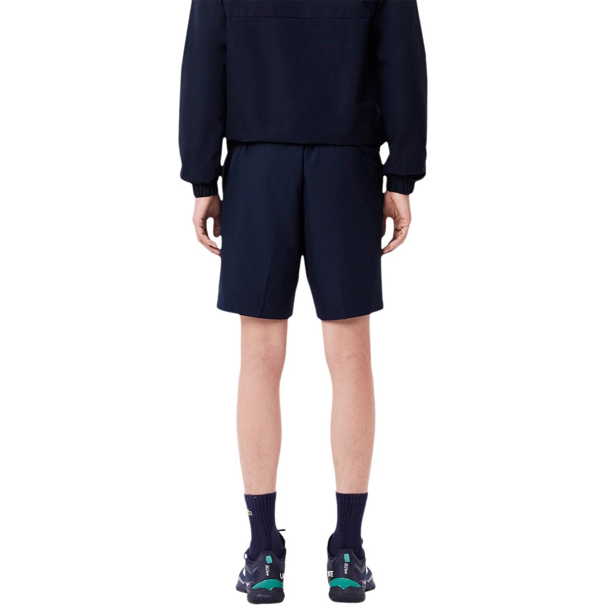Lacoste Lightweight Diamond Taffeta Tennisshorts Herre Navy