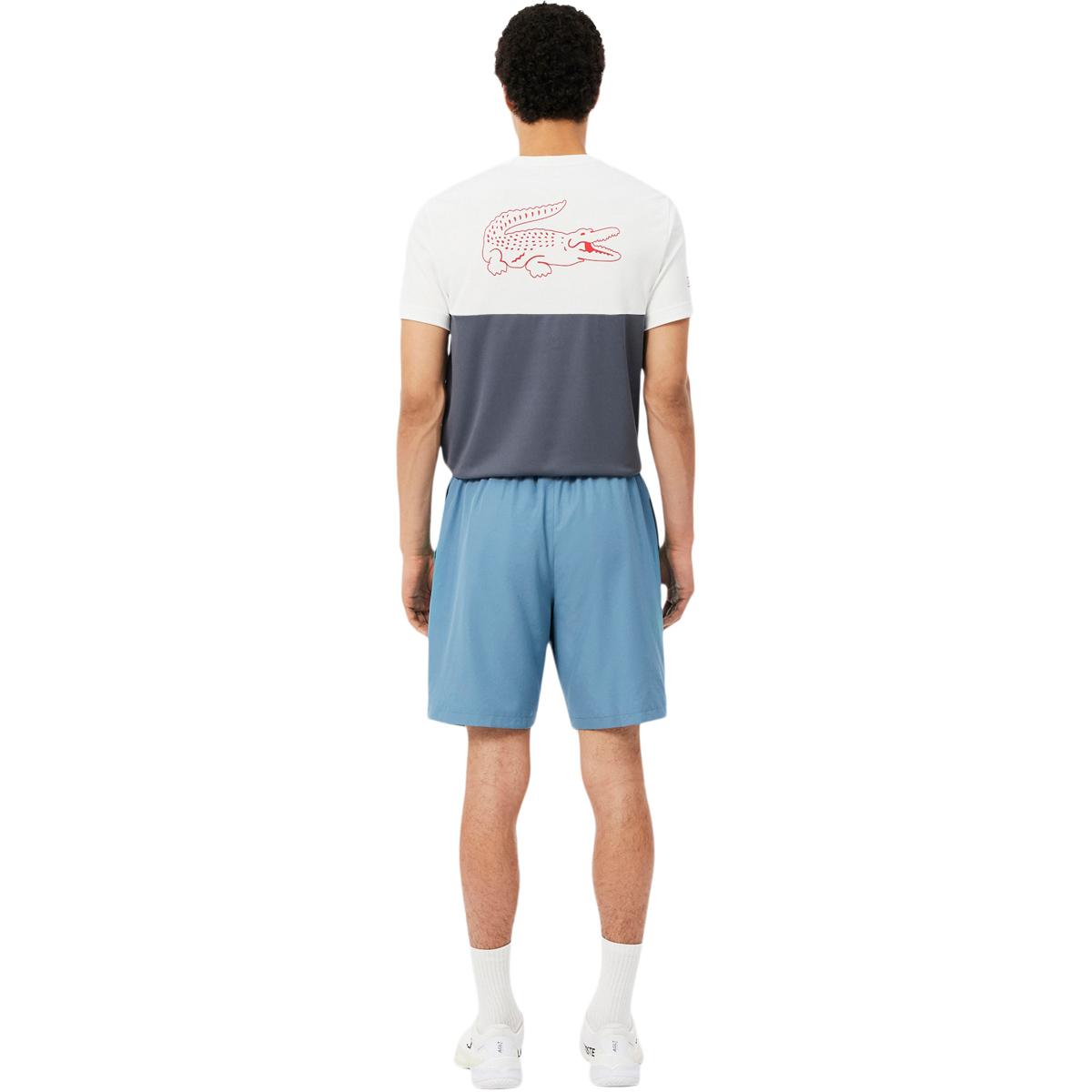 Lacoste Lightweight Diamond Taffeta Tennisshorts Herre ARAL