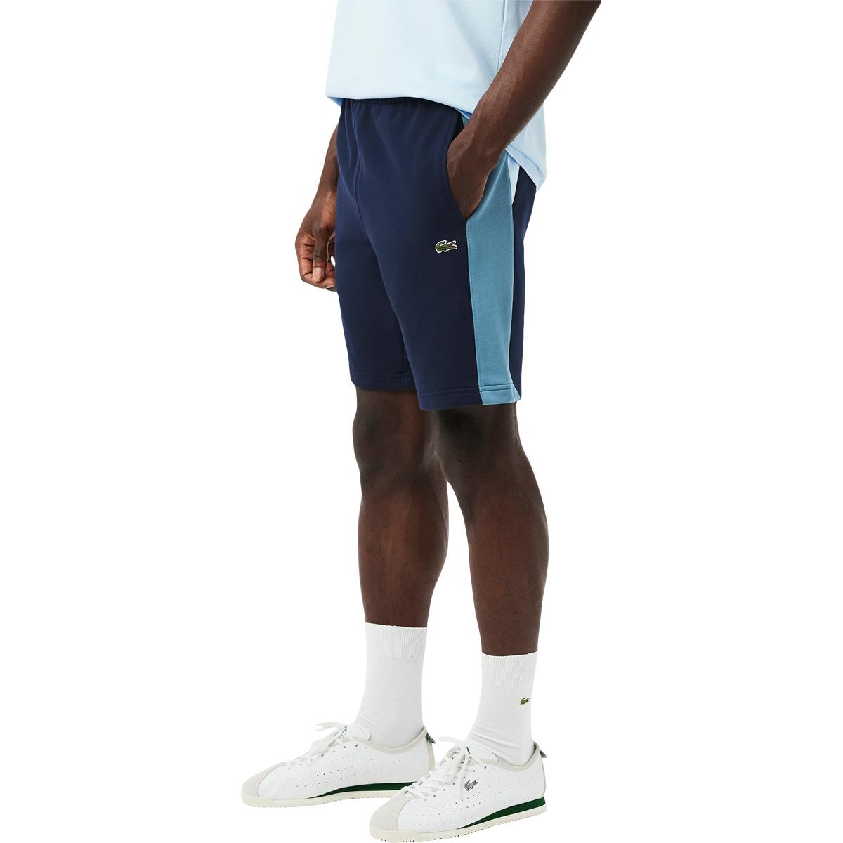 Lacoste Cotton Colour Block Sweat Shorts Herre I0m
