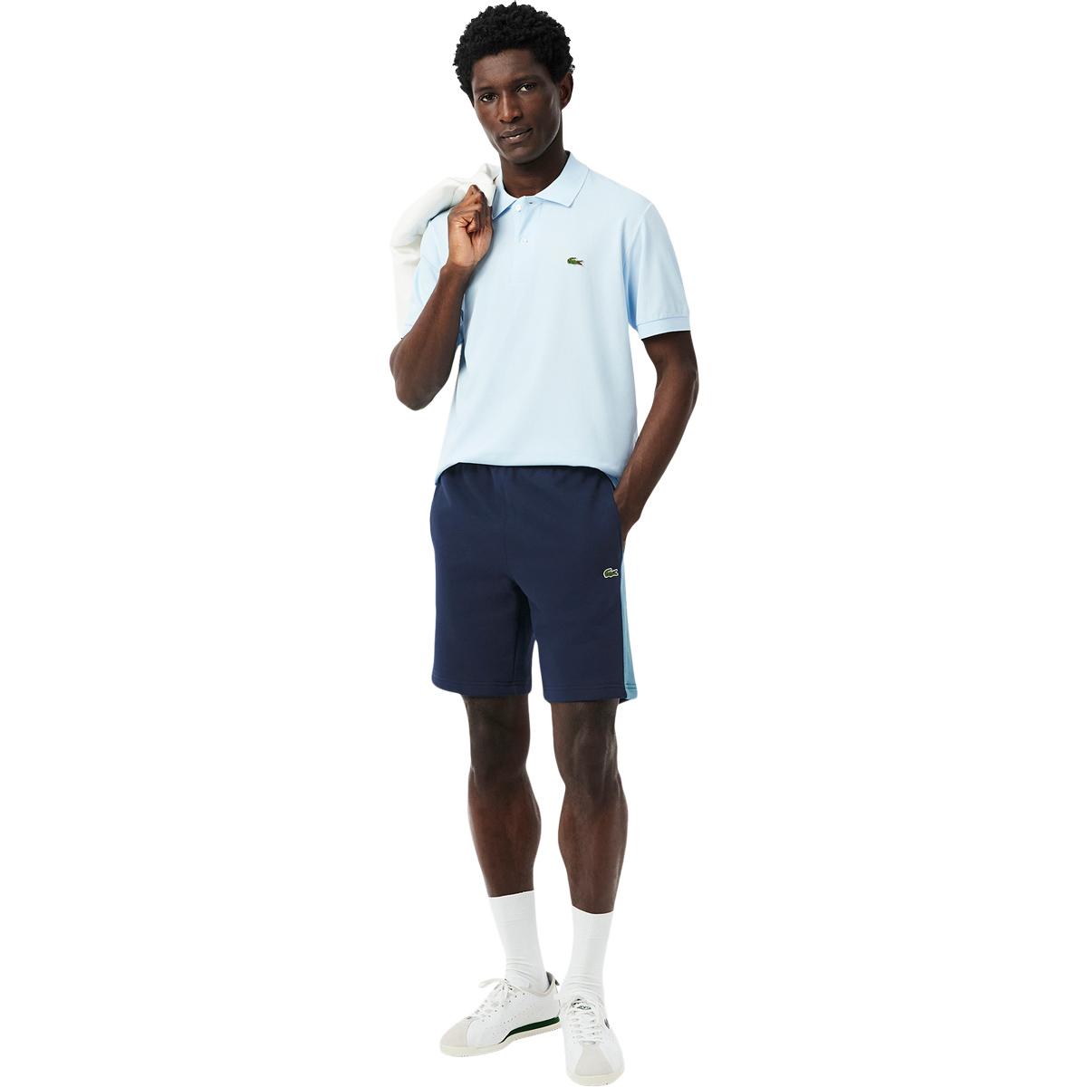 Lacoste Cotton Colour Block Sweat Shorts Herre I0m