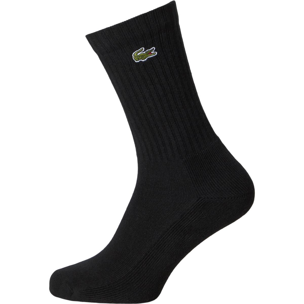 Lacoste High-Cut 3-Pack Strømper Black