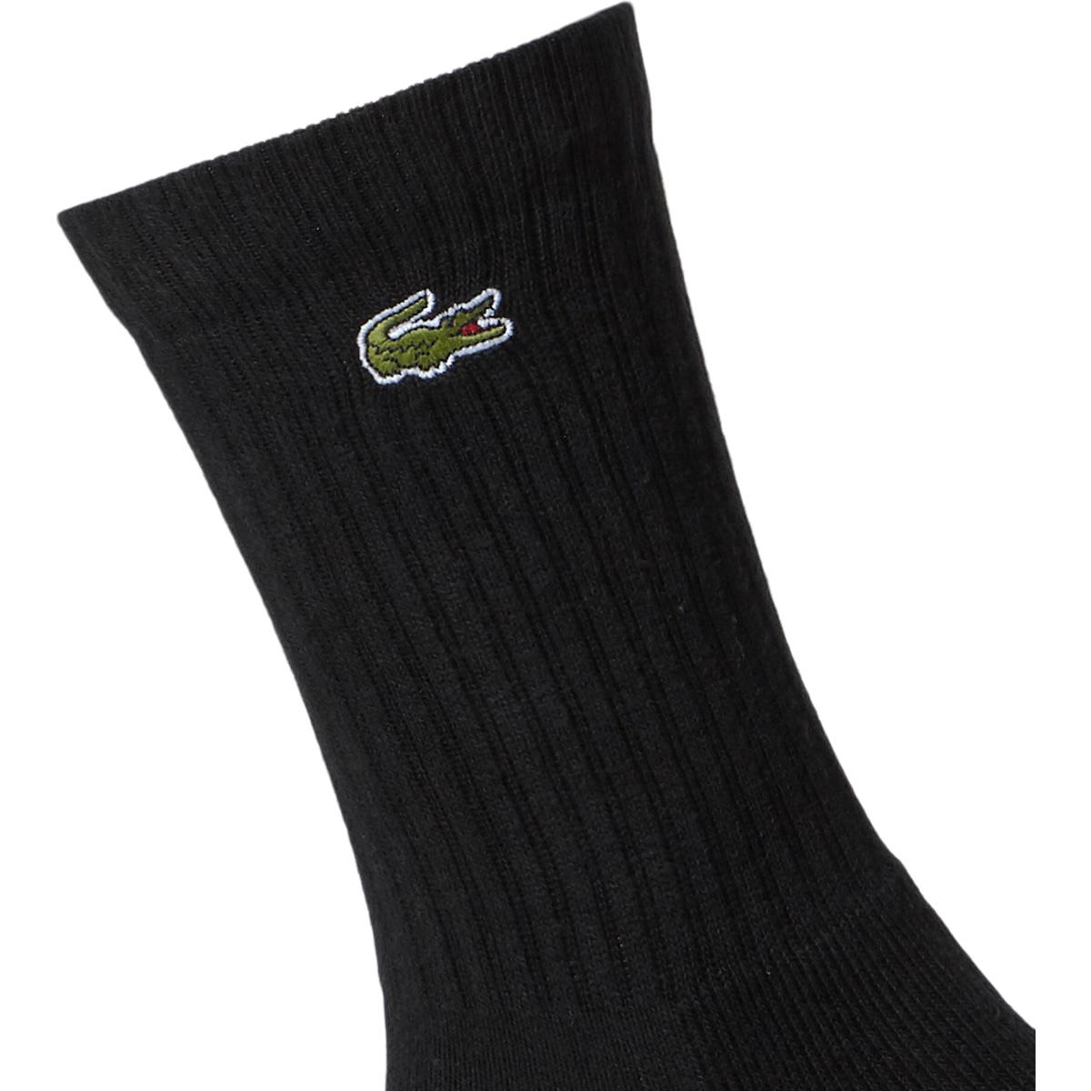 Lacoste High-Cut 3-Pack Strømper Black