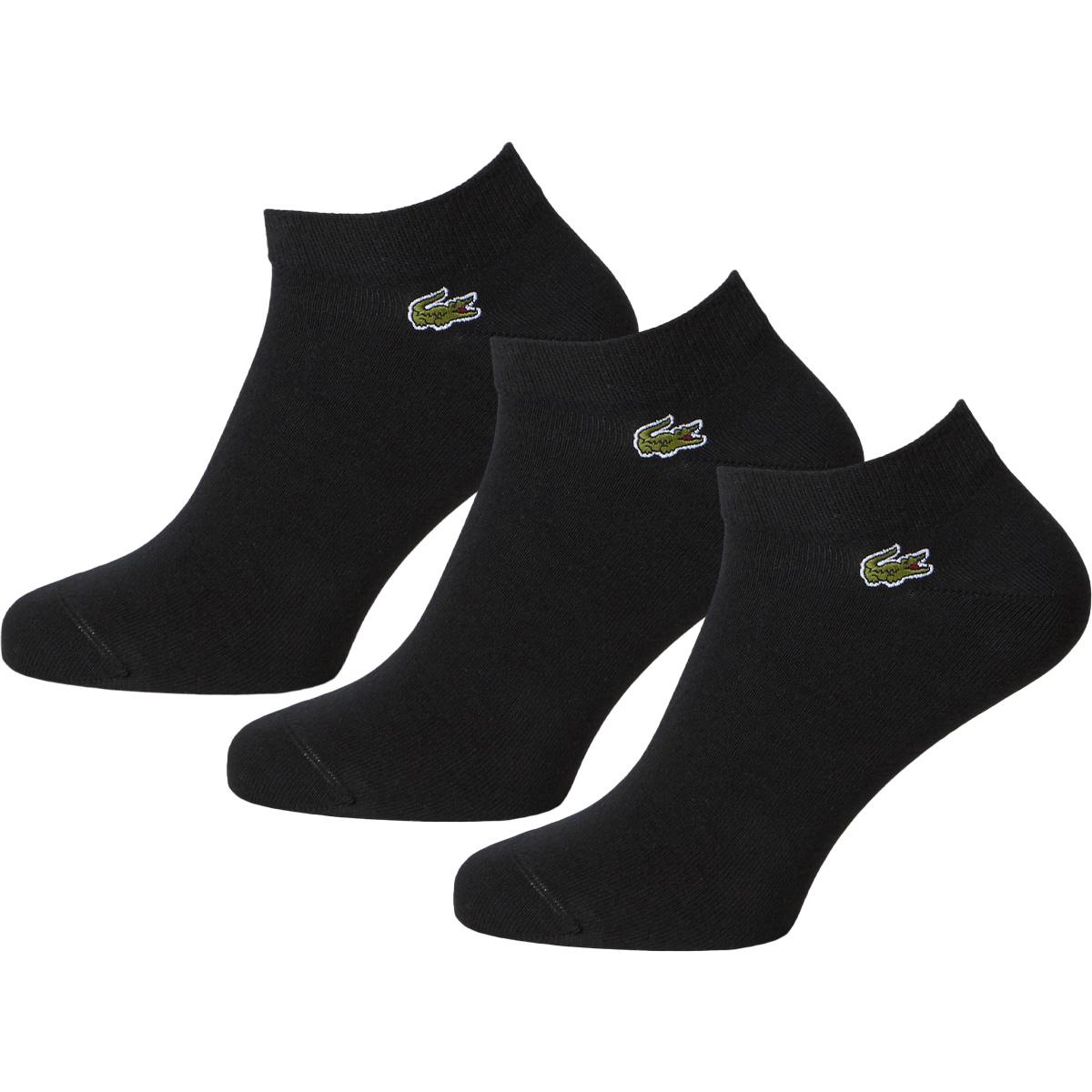 Lacoste 3-Pack Ankelstrømper Black