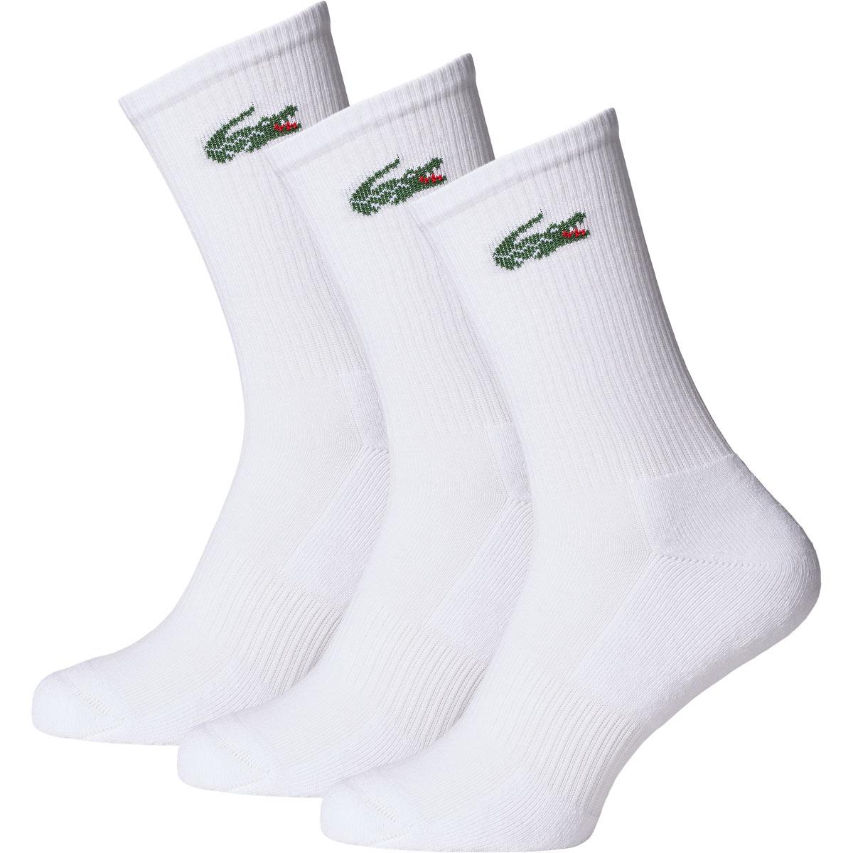Lacoste Sport 3-Pack Strømper WHITE