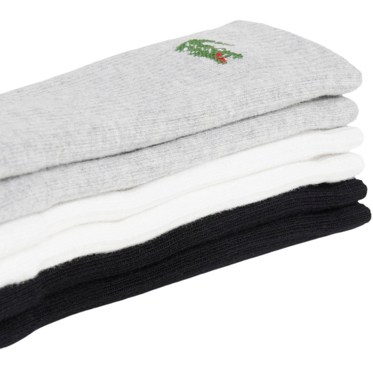 Lacoste Sport 3-Pack Strømper WHITE/SILVER CHINE-BLACK