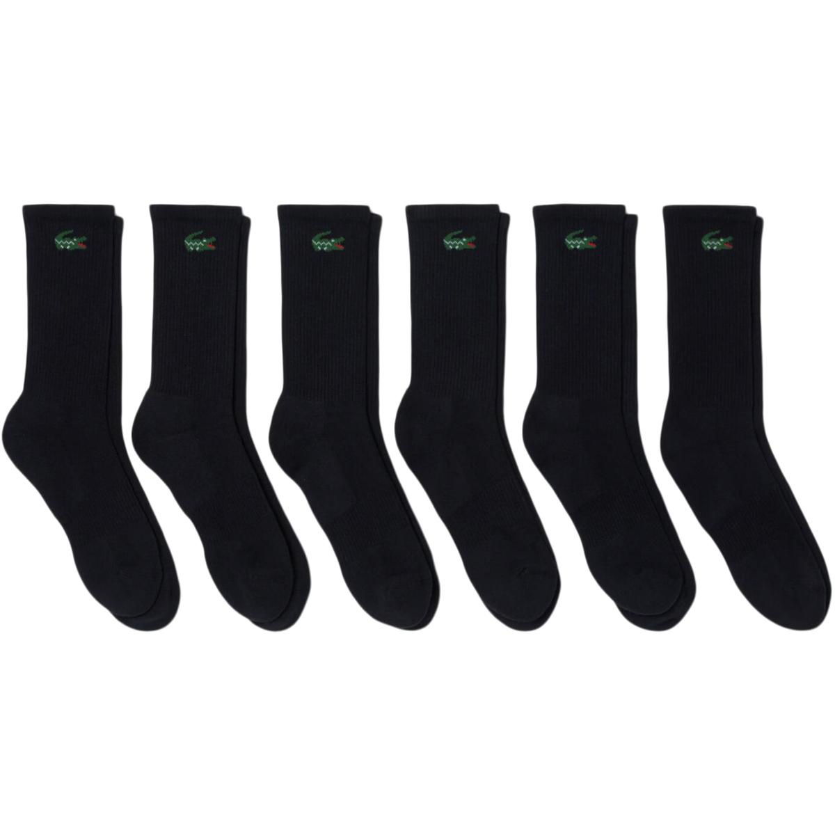 Lacoste Sport 6-Pack Strømper BLACK