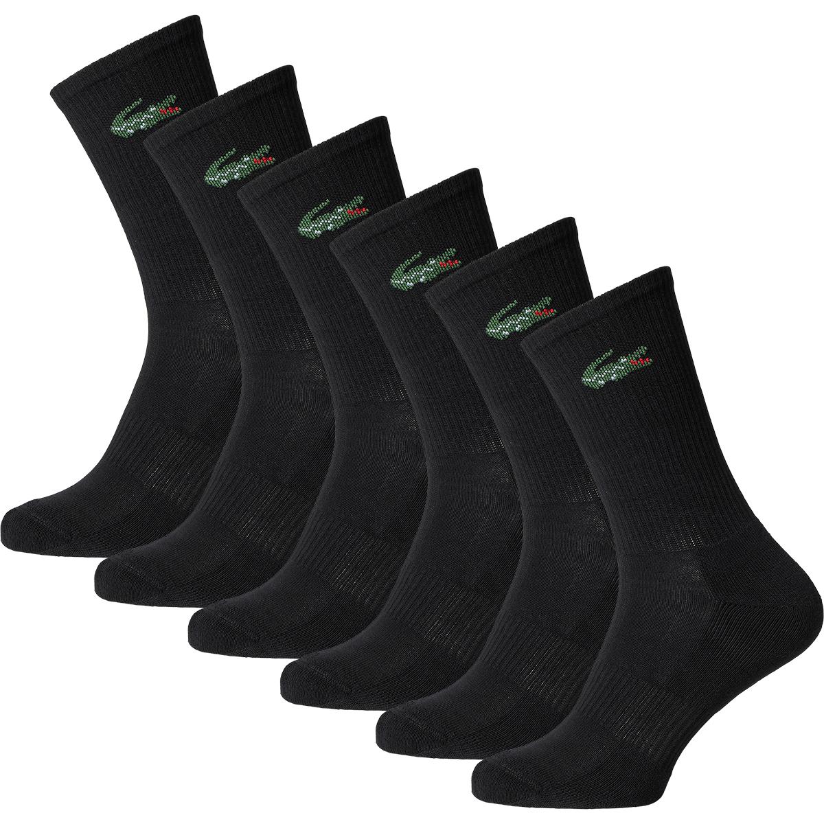 Lacoste Sport 6-Pack Strømper BLACK