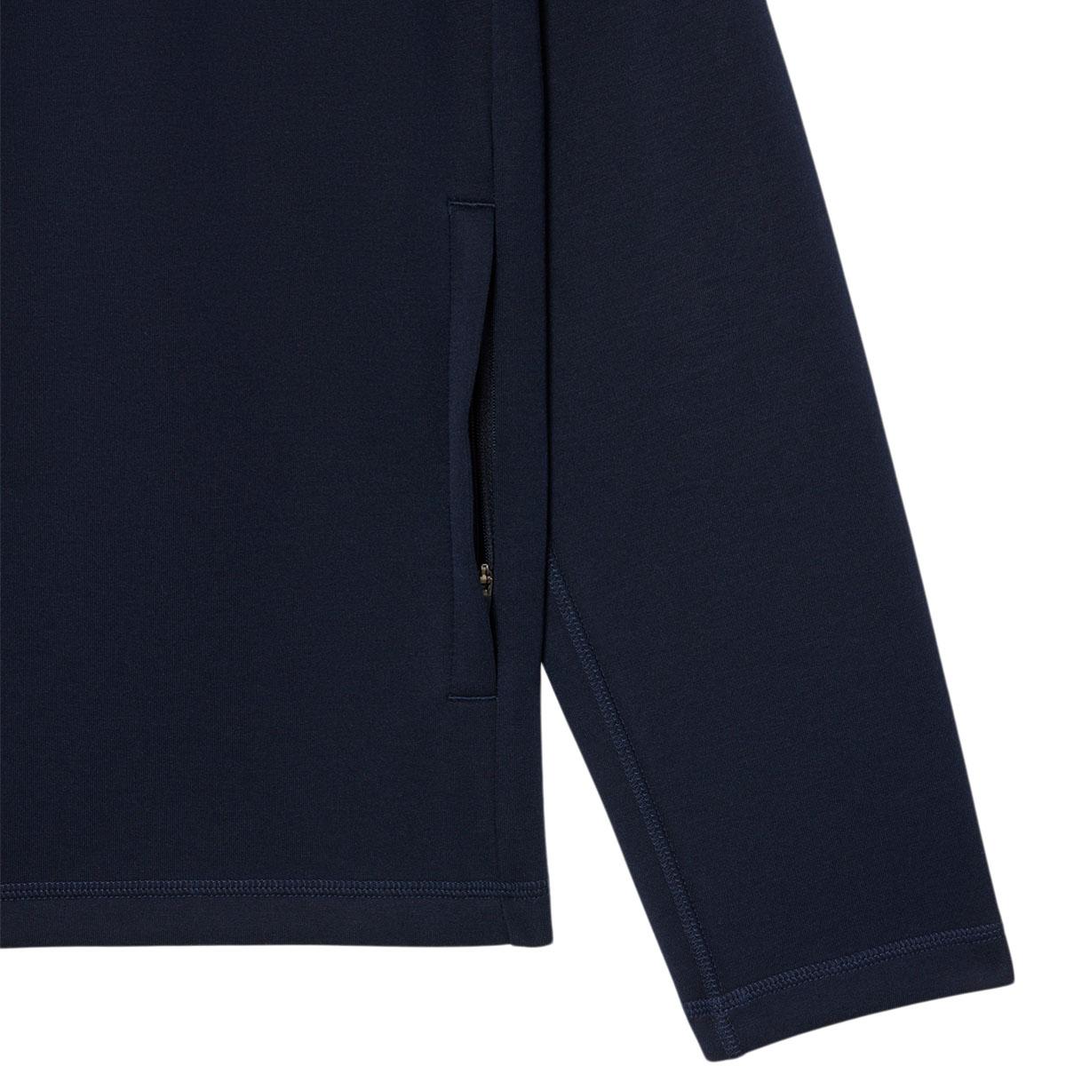 Lacoste Sport Stretch Full Zip Hettegenser Herre Navy