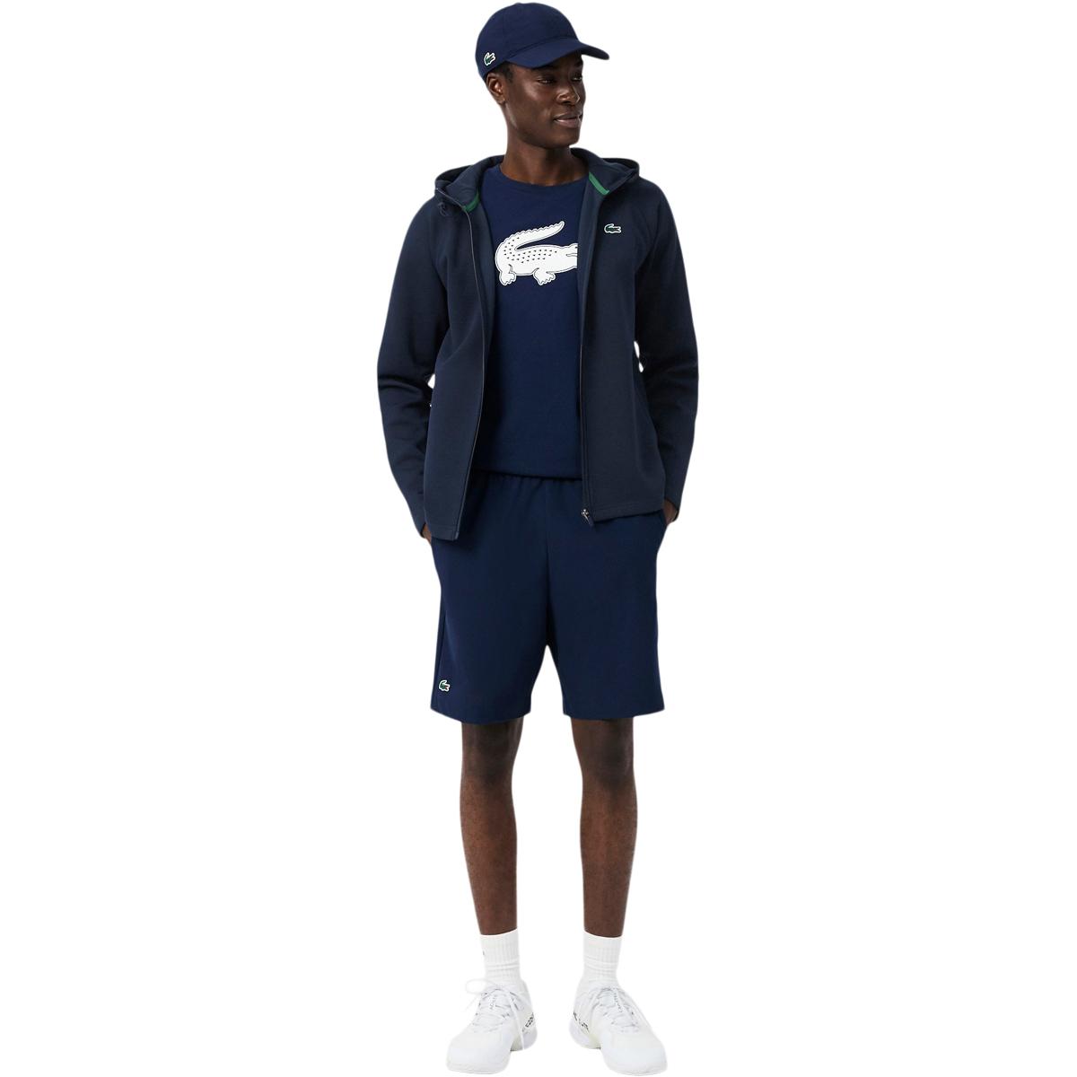 Lacoste Sport Stretch Full Zip Hettegenser Herre Navy