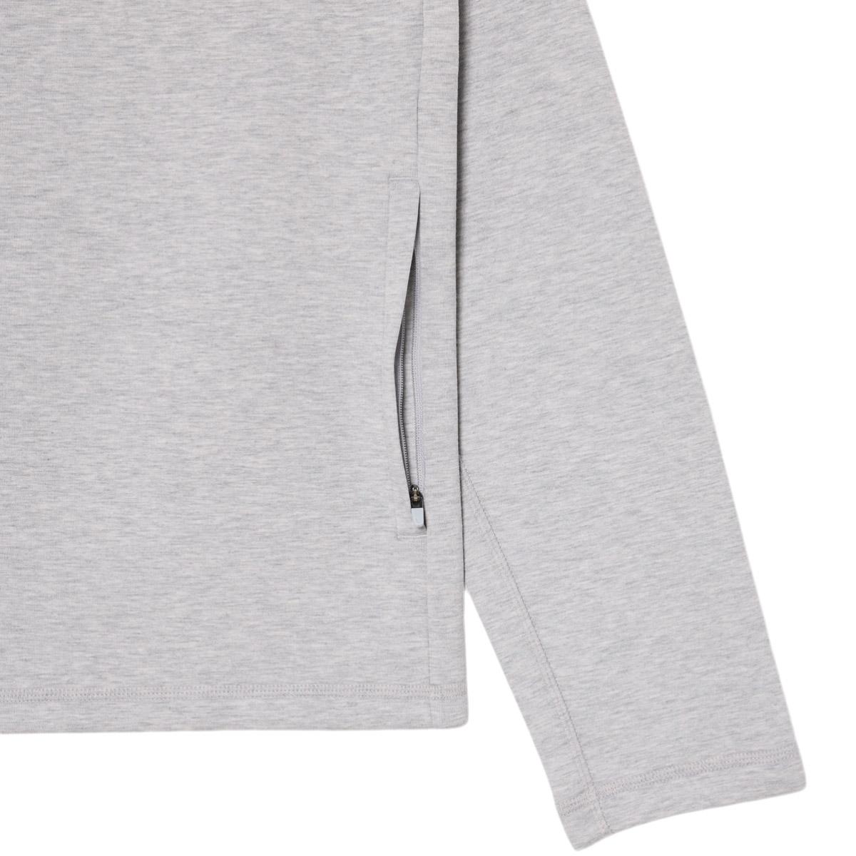 Lacoste Sport Stretch Full Zip Hettegenser Herre Grey
