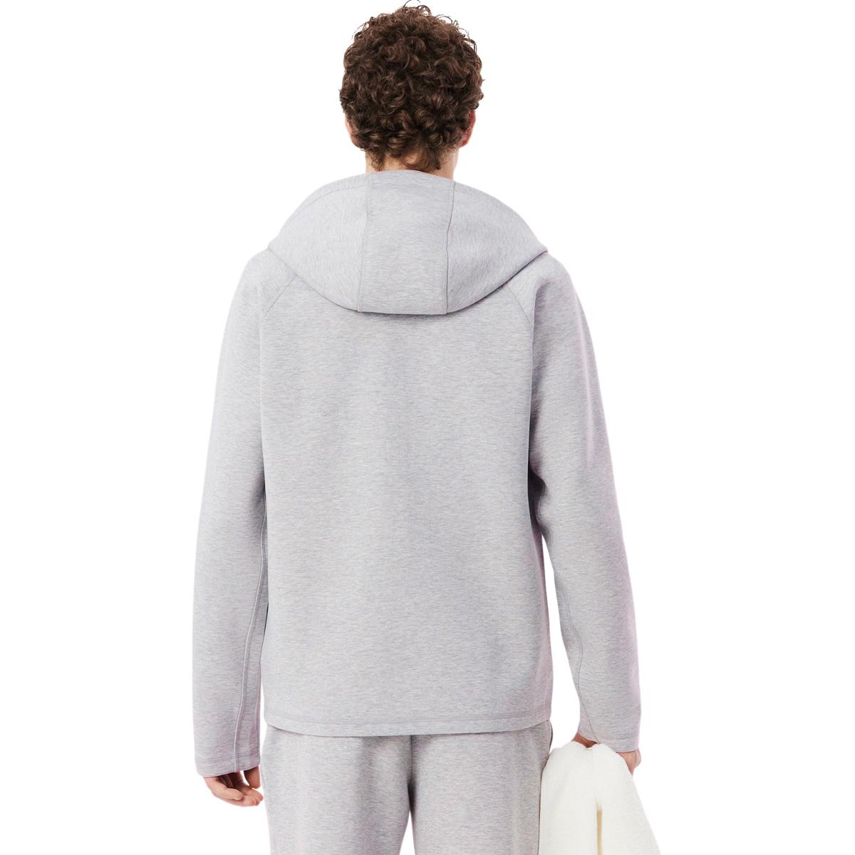 Lacoste Sport Stretch Full Zip Hettegenser Herre Grey