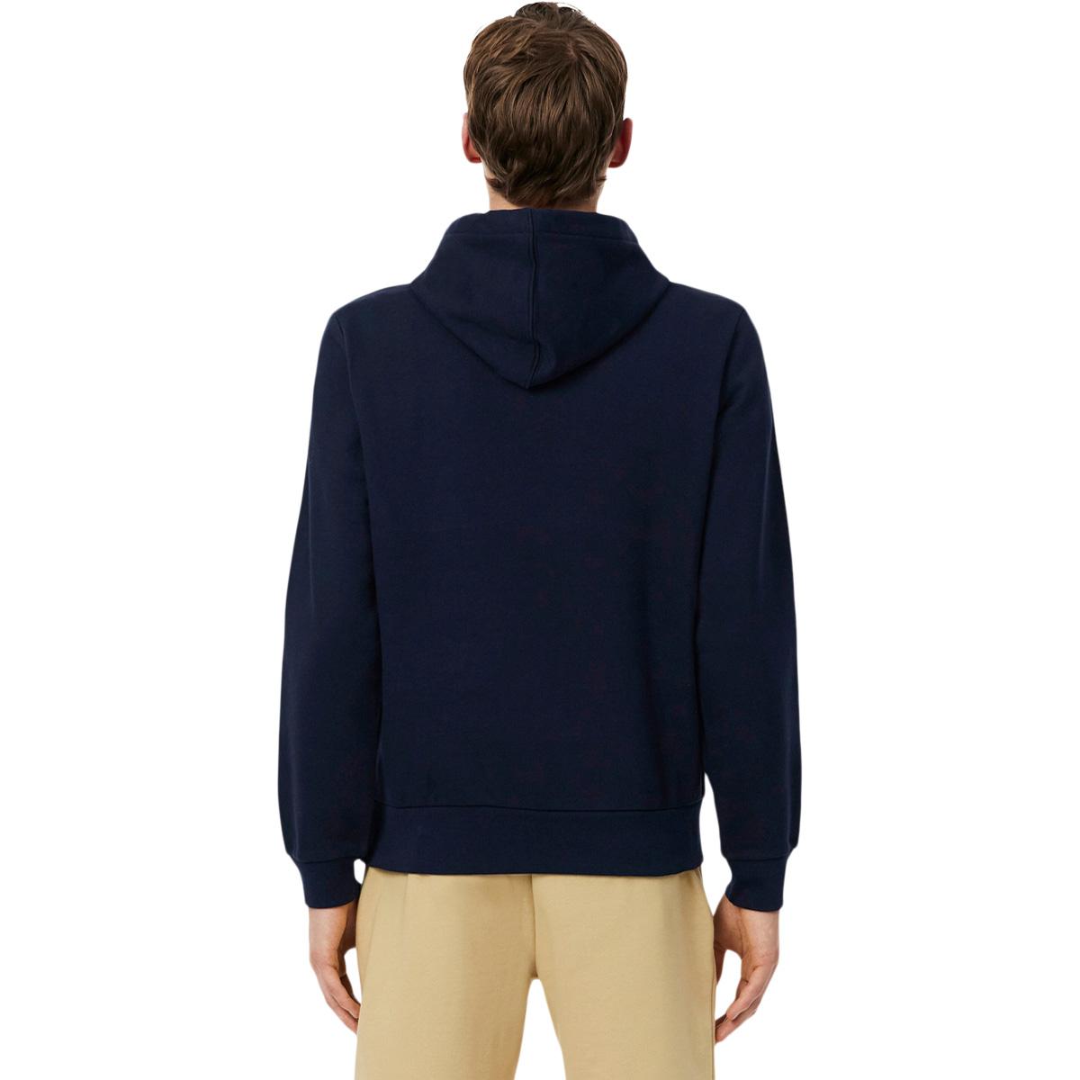 Lacoste Logo Stripe Hættetrøje Herre Navy