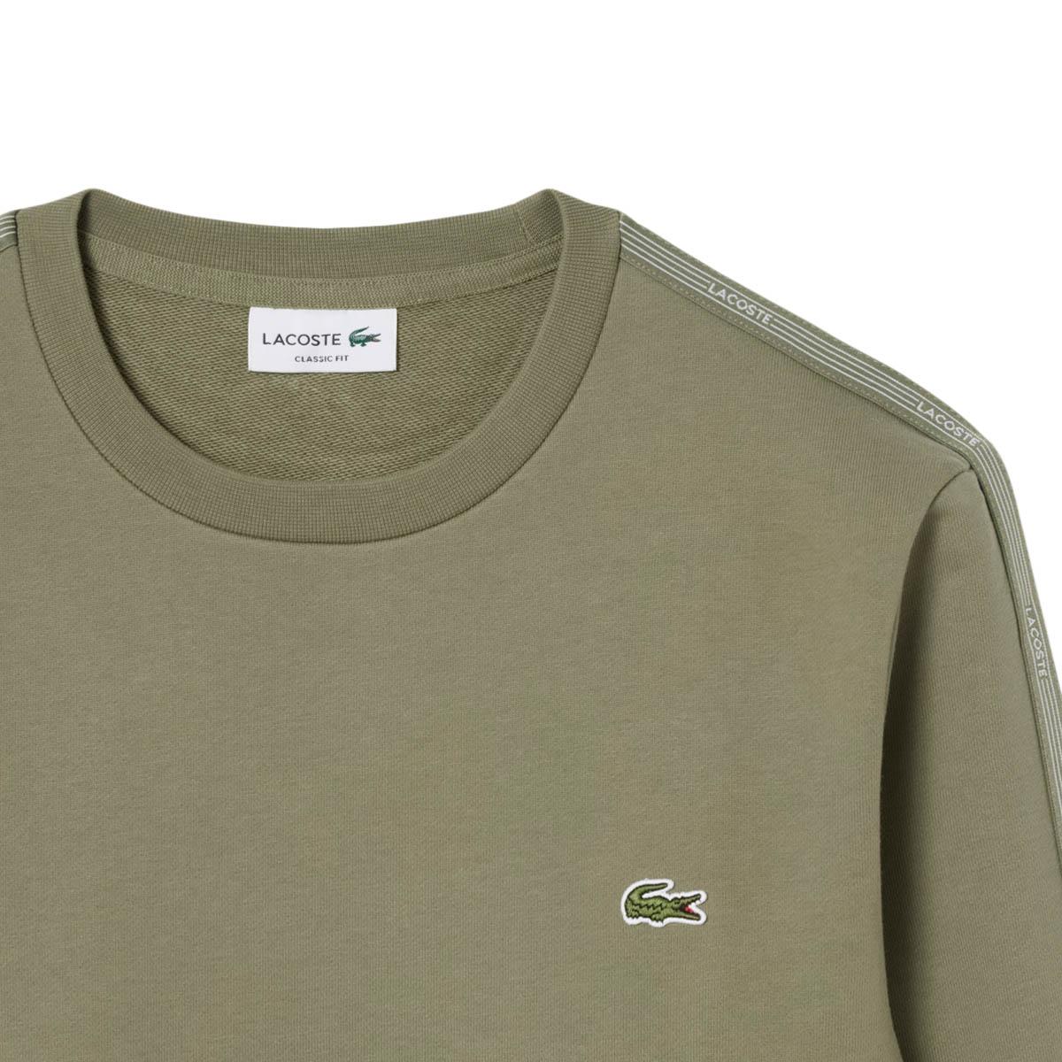 Lacoste Stripe Band Fleece Sweatshirt Herre Bmy