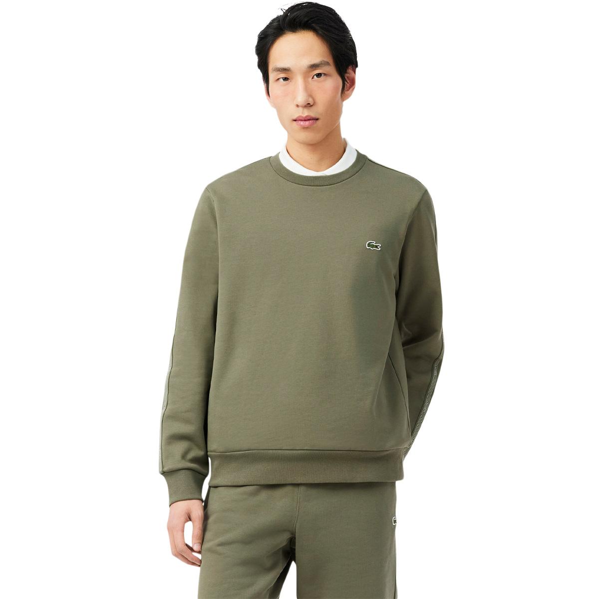 Lacoste Stripe Band Fleece Sweatshirt Herre Bmy