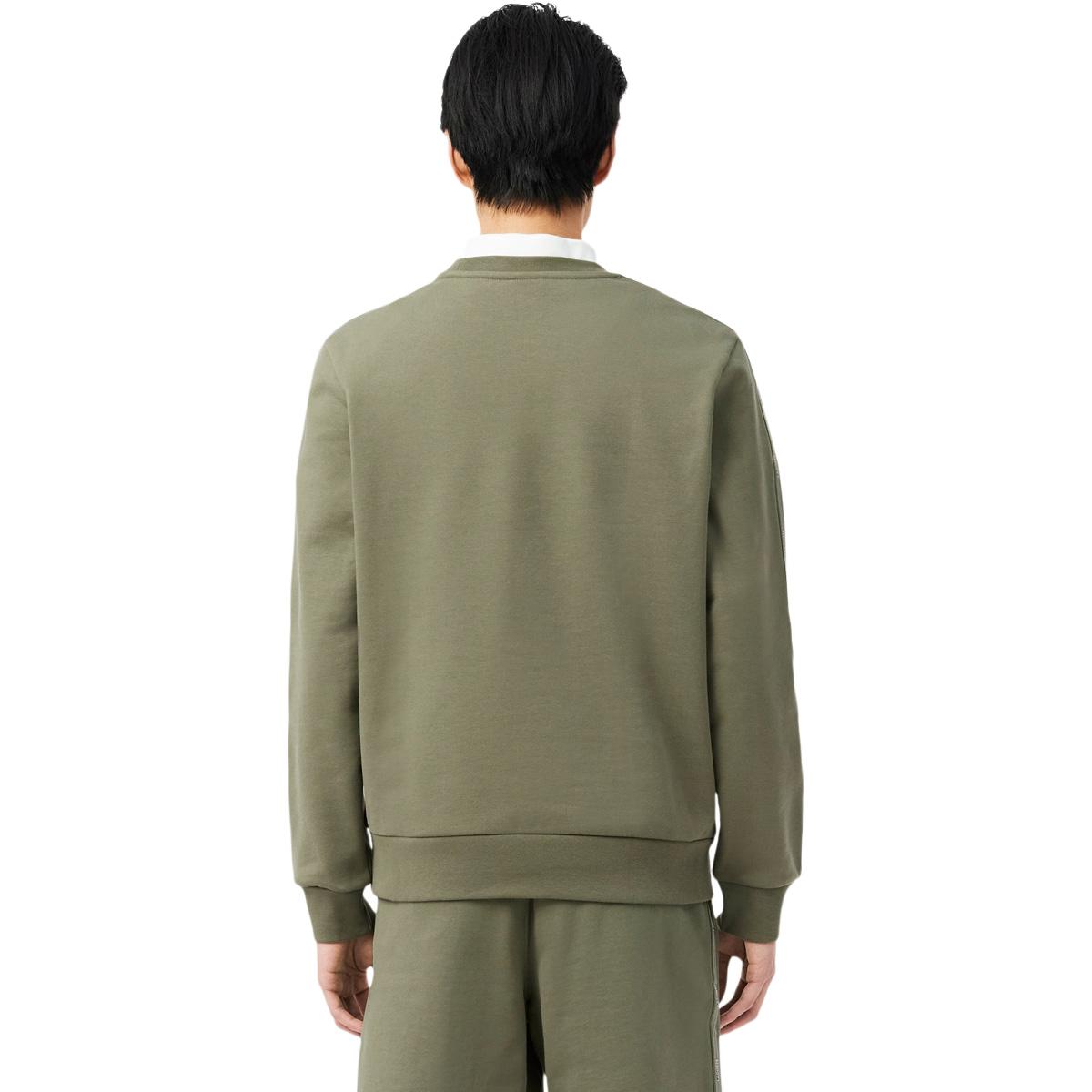 Lacoste Stripe Band Fleece Sweatshirt Herre Bmy