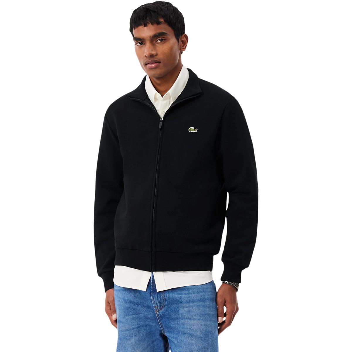 Lacoste Full Zip Sweatshirt Herre BLACK