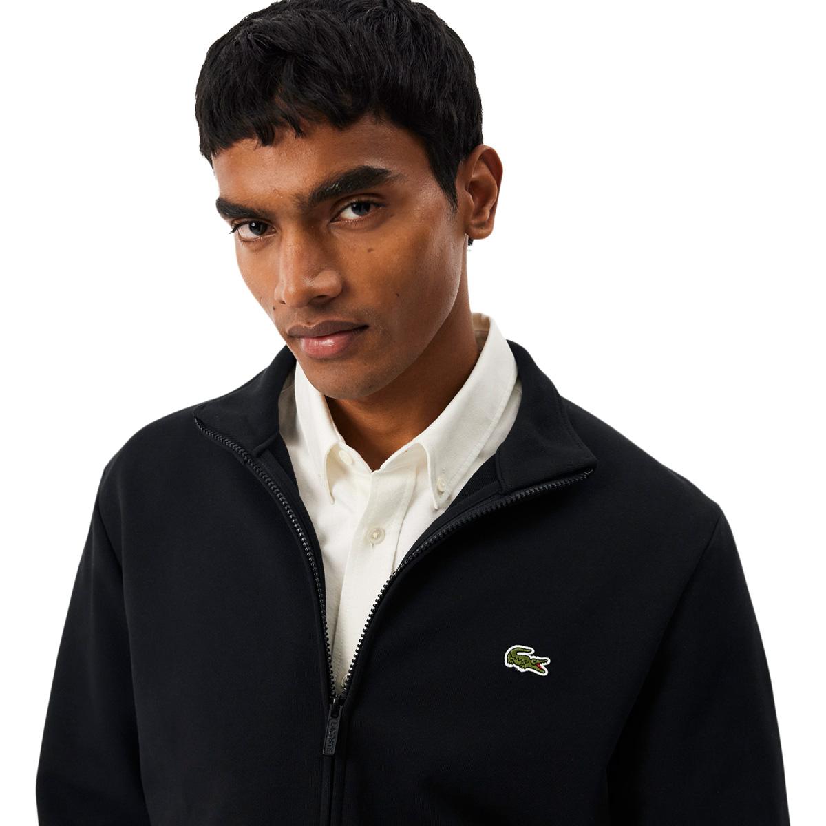 Lacoste Full Zip Sweatshirt Herre BLACK
