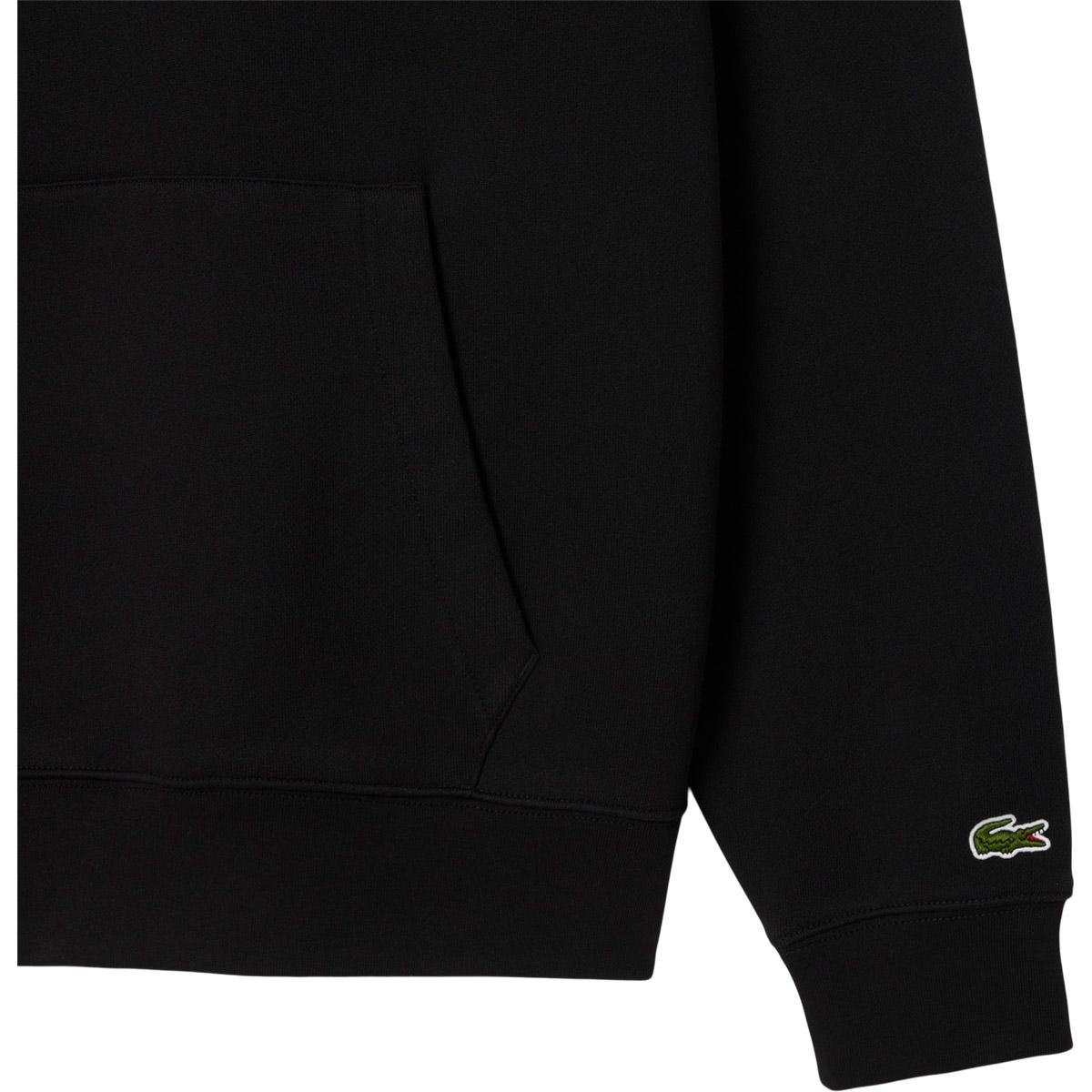 Lacoste Printed Hættetrøje Unisex Black