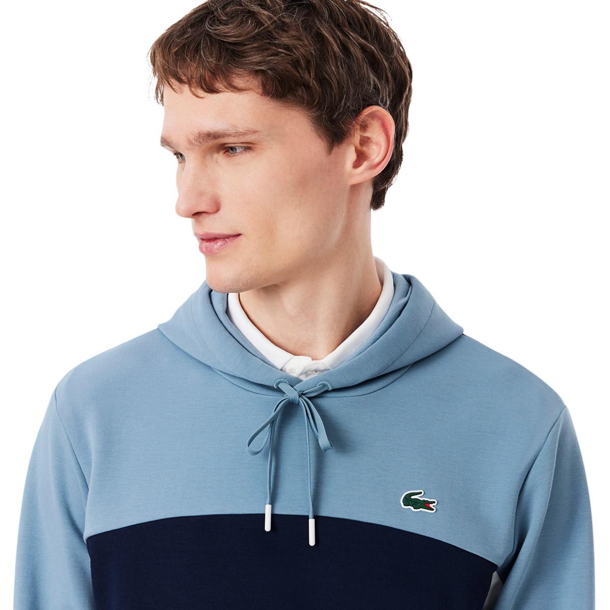 Lacoste Sport Colour-Block Hættetrøje Herre NAVY BLUE/ARAL-WHITE