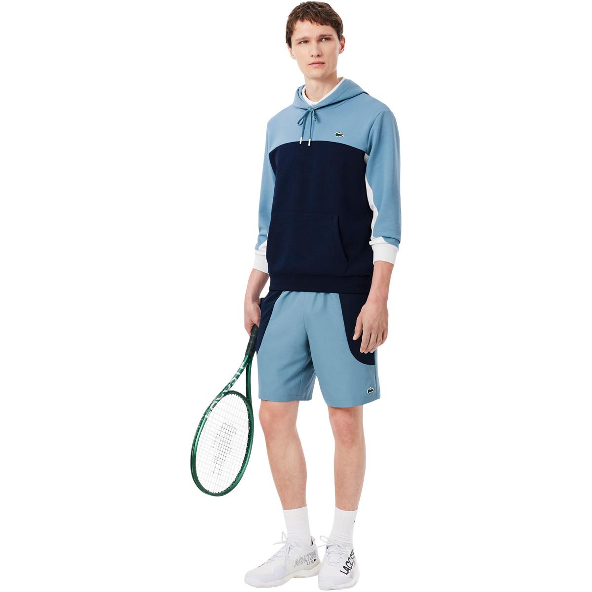 Lacoste Sport Colour-Block Hættetrøje Herre NAVY BLUE/ARAL-WHITE