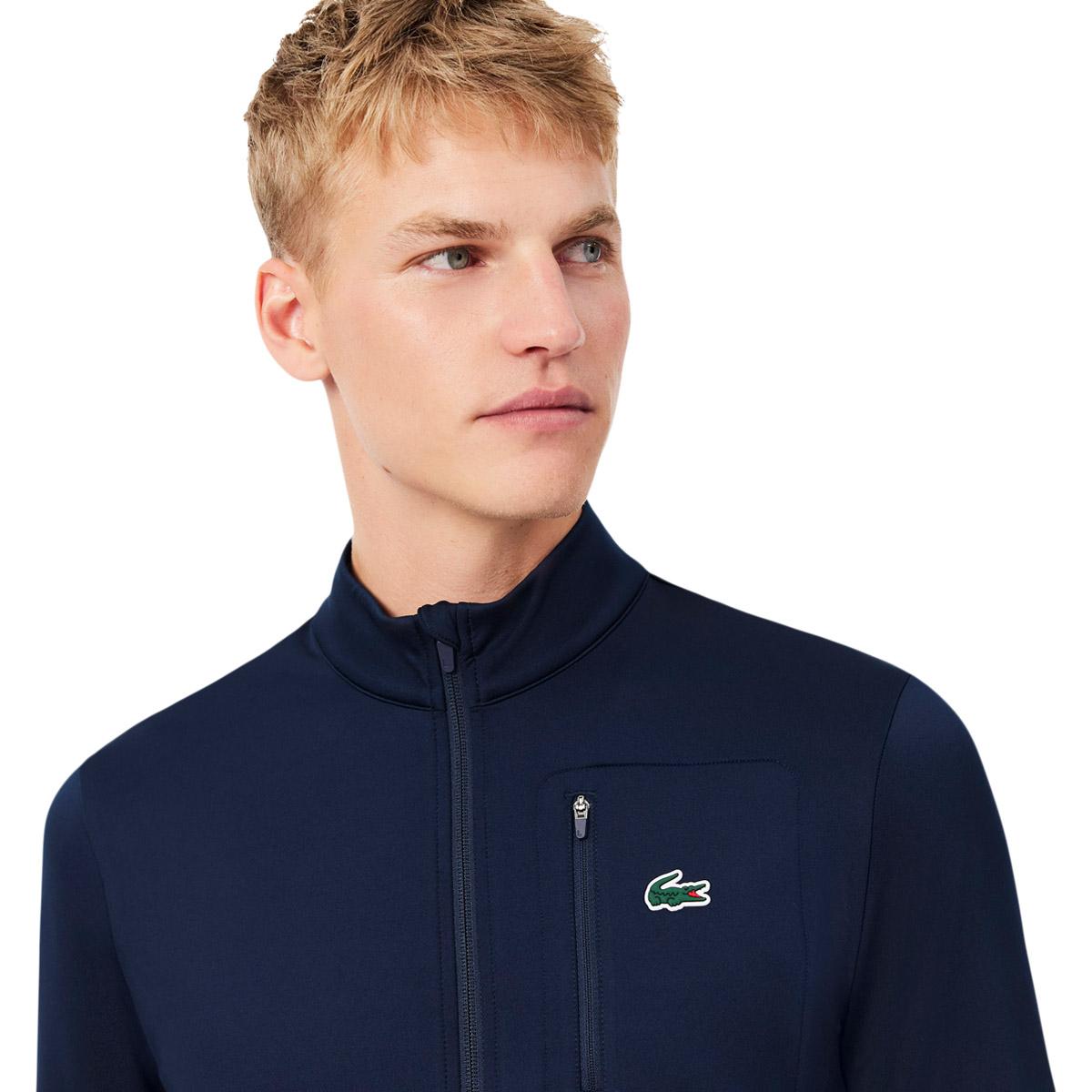 Lacoste Ultra Dry Stretch Midlayer Trøje Herre NAVY BLUE