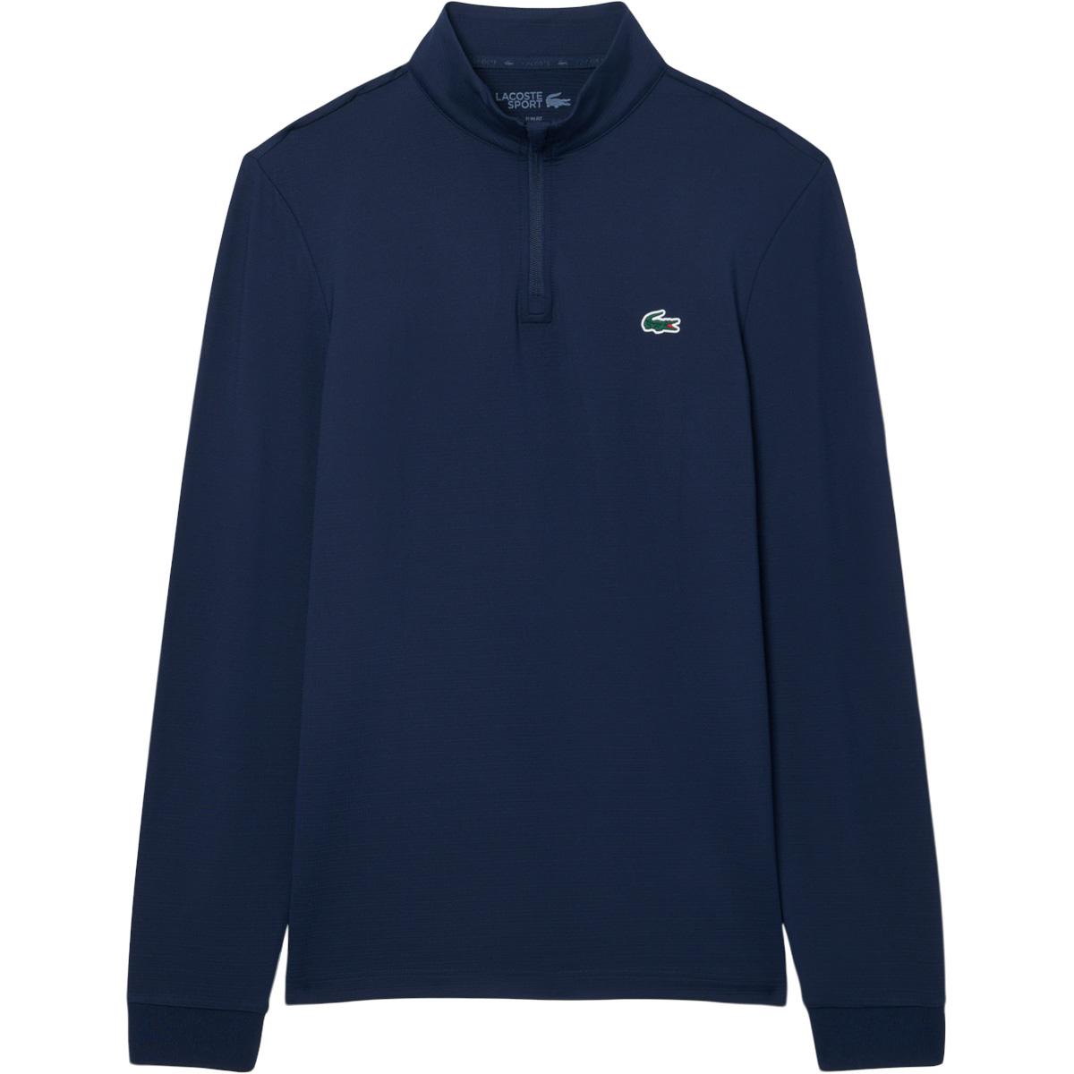 Lacoste Ultra Dry Half Zip Midlayer Trøje Herre NAVY BLUE/NAVY BLUE