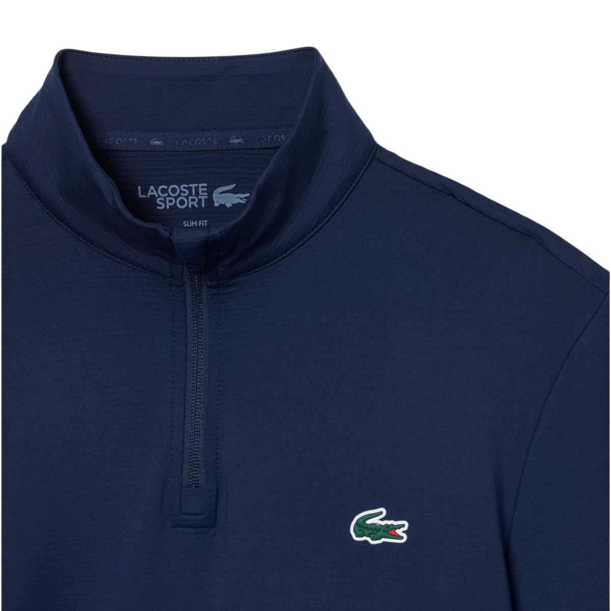 Lacoste Ultra Dry Half Zip Midlayer Trøje Herre NAVY BLUE/NAVY BLUE