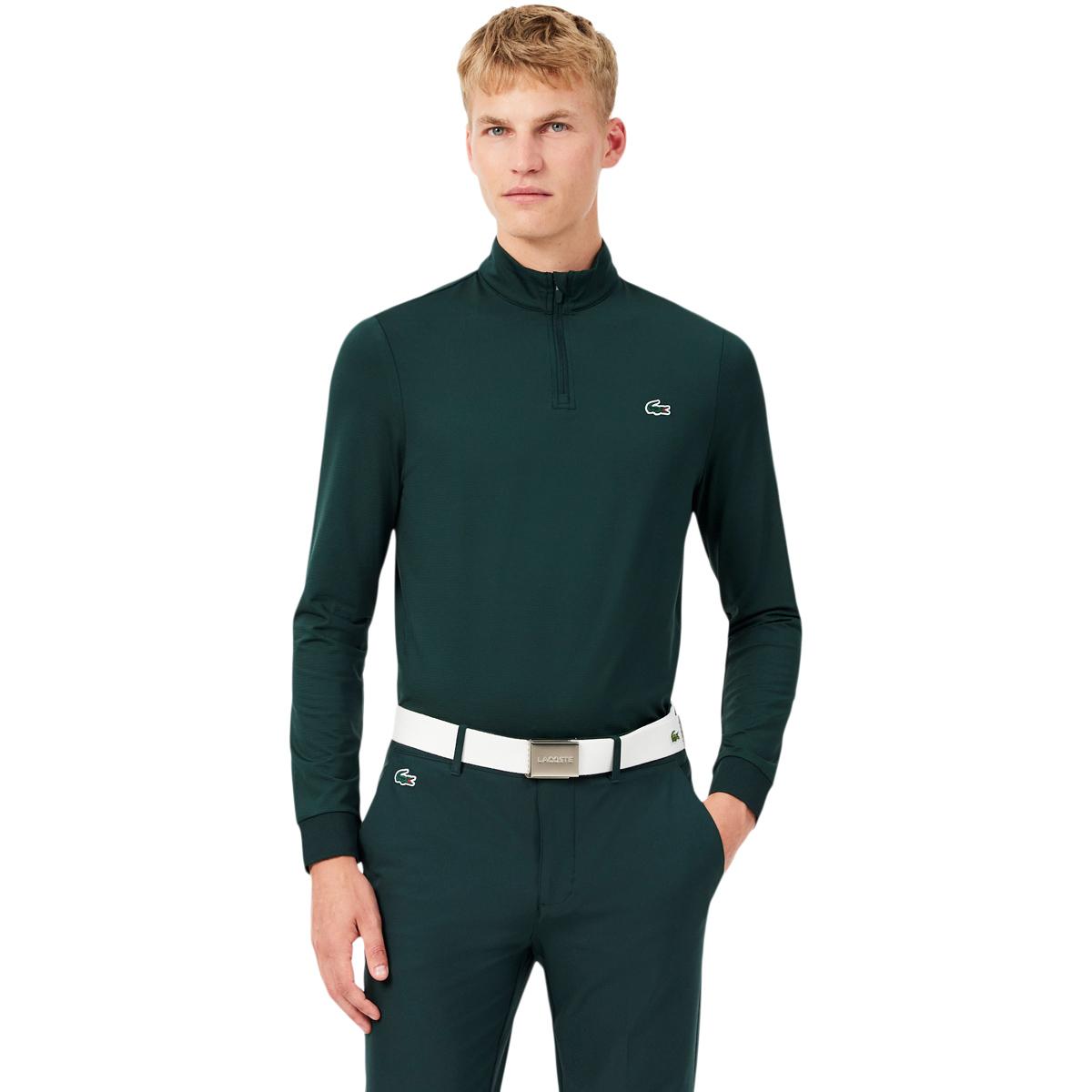 Lacoste Ultra Dry Half Zip Midlayer Trøje Herre SINOPLE/SINOPLE
