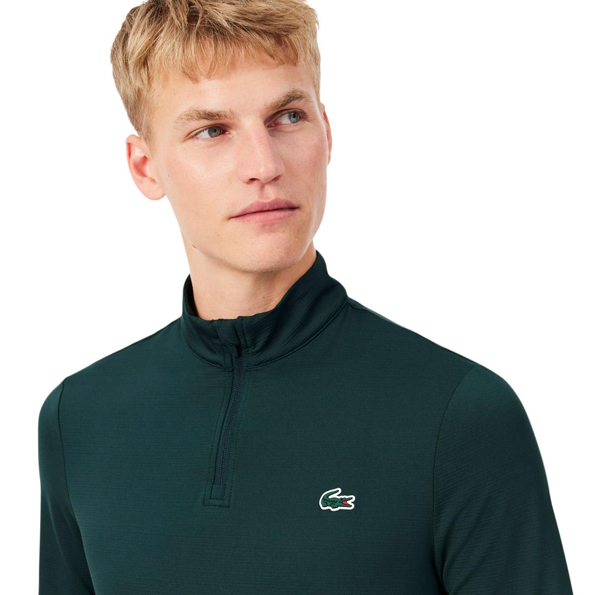 Lacoste Ultra Dry Half Zip Midlayer Trøje Herre SINOPLE/SINOPLE