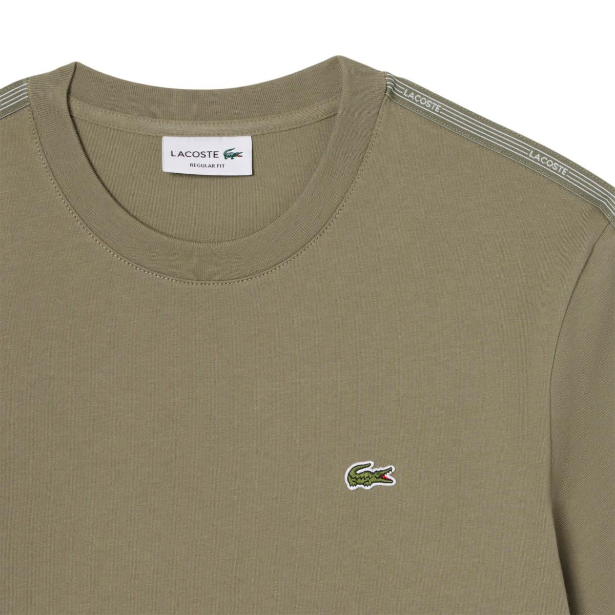 Lacoste Branded Stripe Band T-shirt Herre Green