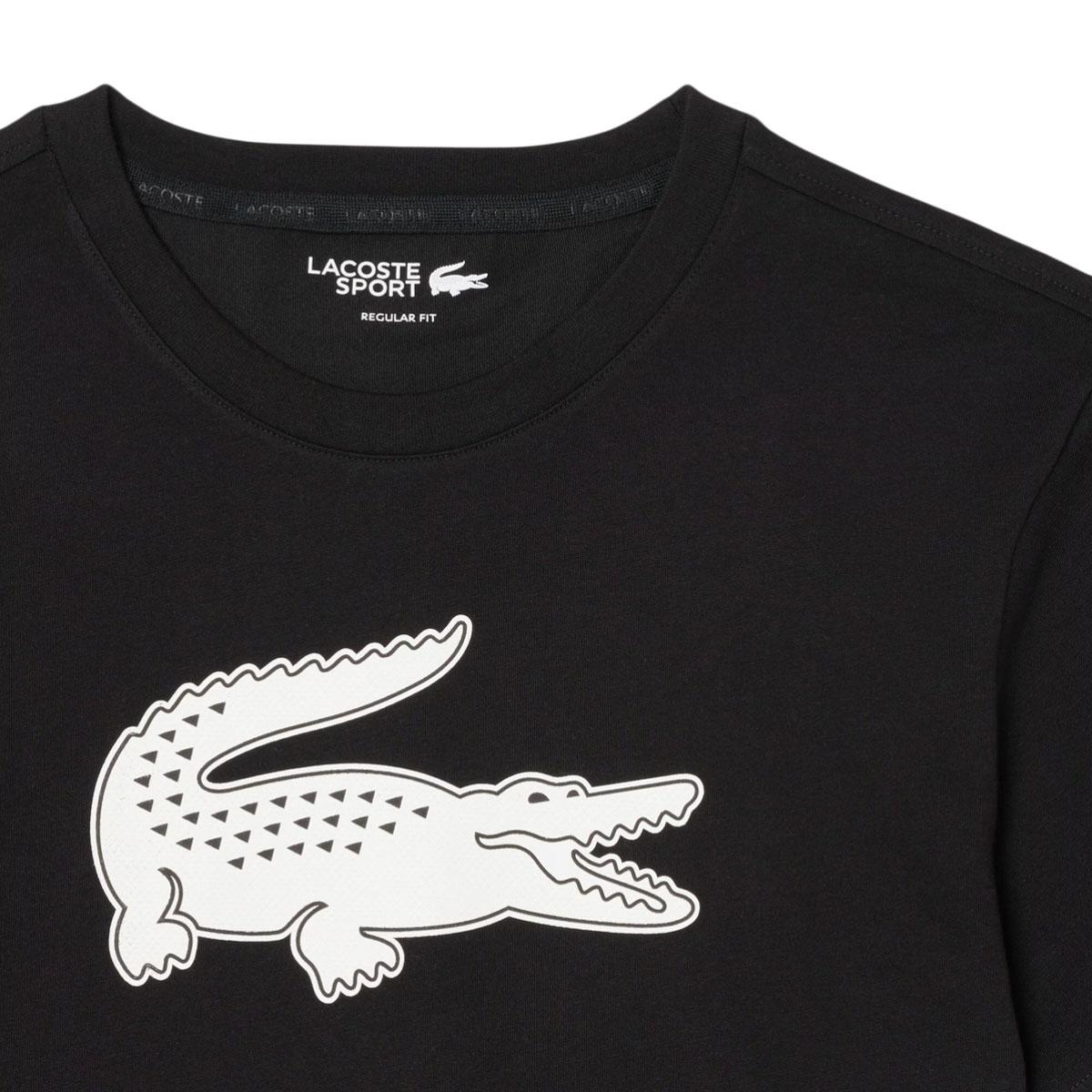 Lacoste Ultra Dry XXL Logo Sport T-skjorte Herre Black/White
