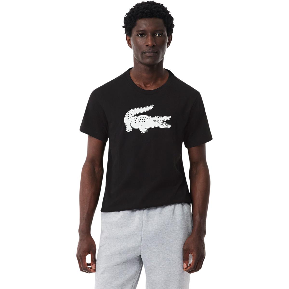 Lacoste Ultra Dry XXL Logo Sport T-skjorte Herre Black/White