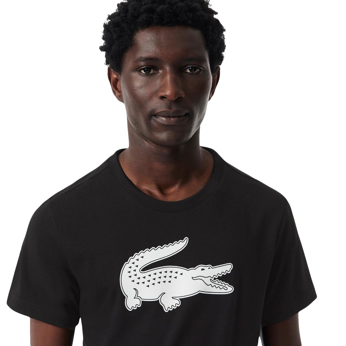 Lacoste Ultra Dry XXL Logo Sport T-skjorte Herre Black/White