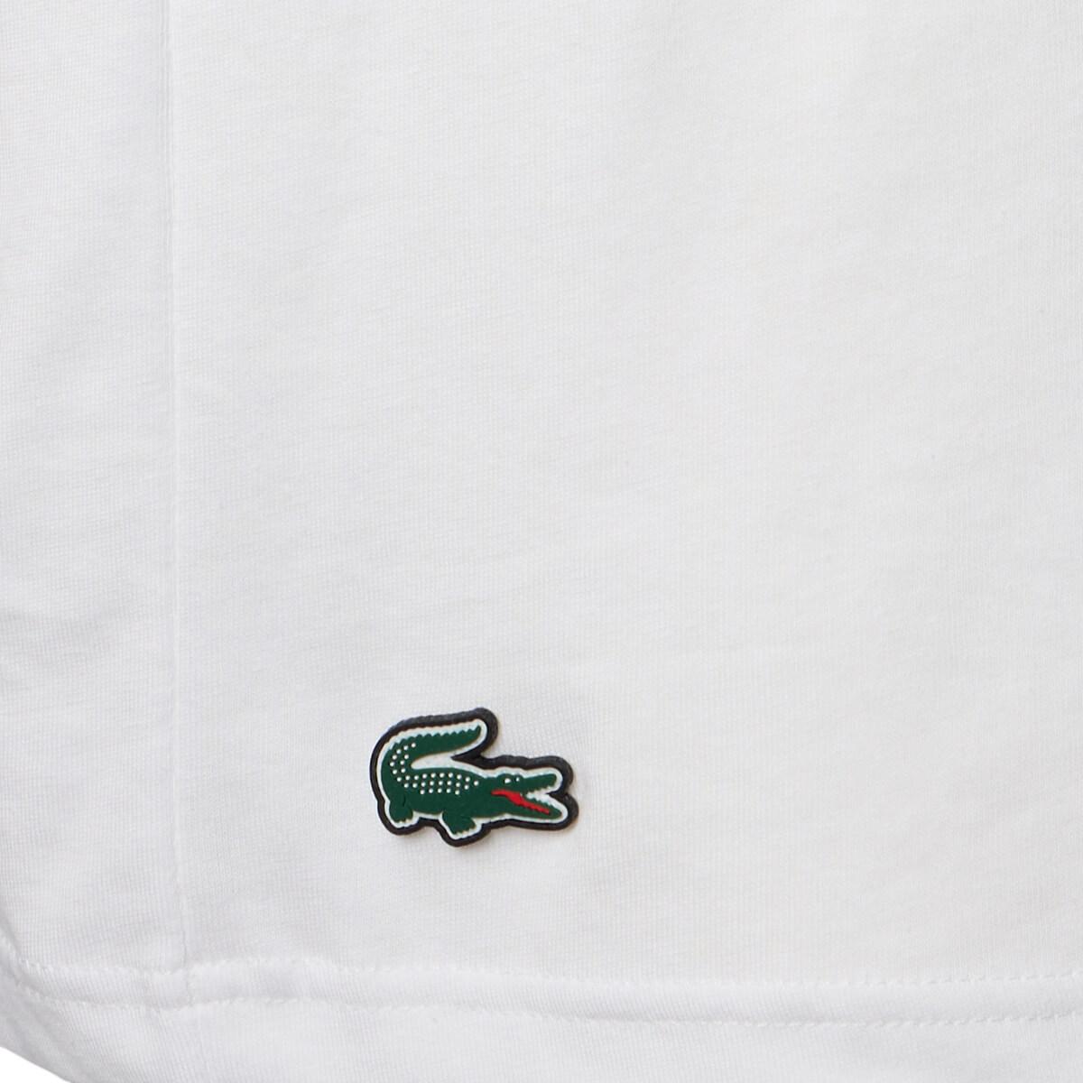 Lacoste Print T-shirt Herre White