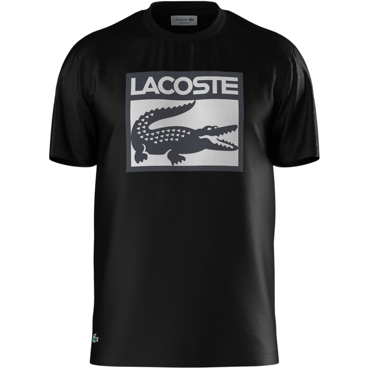 Lacoste Box Logo T-shirt Herre BLACK/URBAN