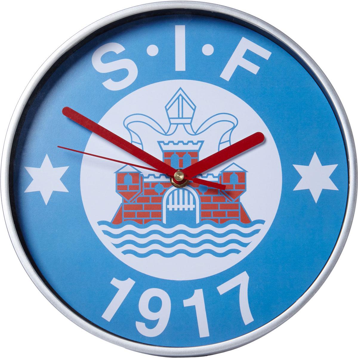 Silkeborg IF 25 cm Veggklokke Ass