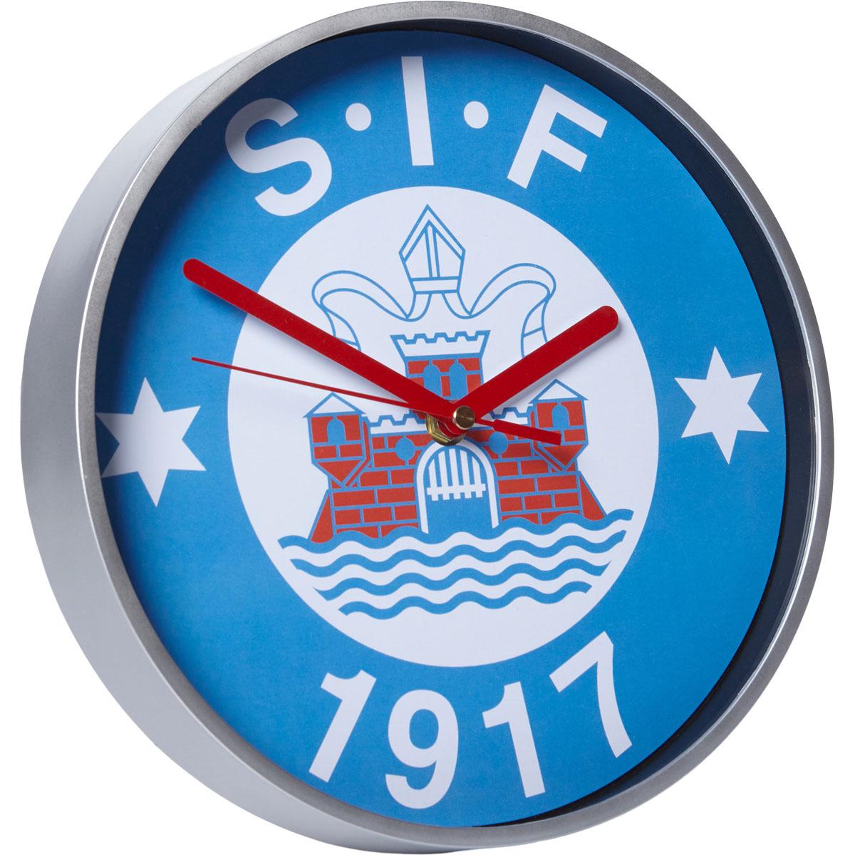 Silkeborg IF 25 cm Veggklokke Ass