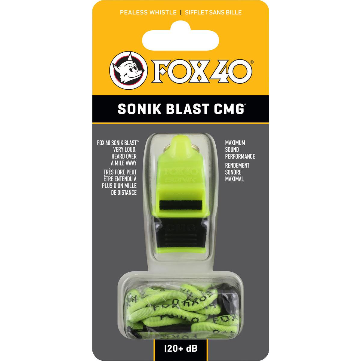 Fox 40 Sonik Blast CMG Fløyte Neon/Black