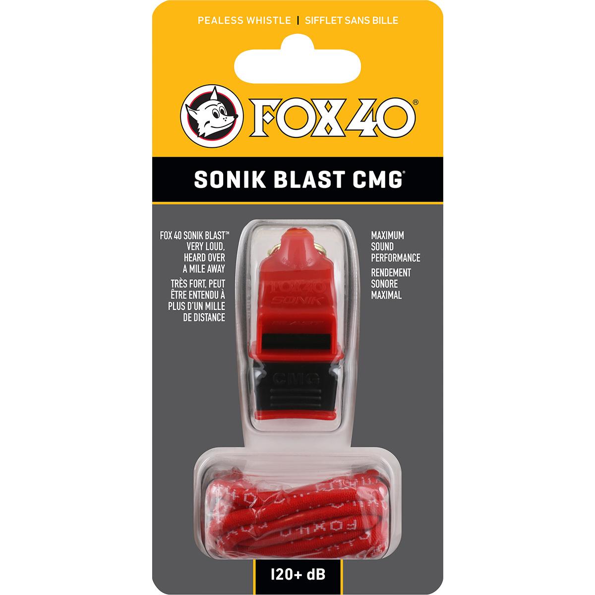 Fox 40 Sonik Blast CMG Fløjte RED/BLACK