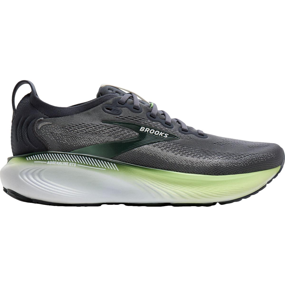Brooks Adrenaline GTS 25 Løbesko Herre Grey/Paradise Green/Spruce