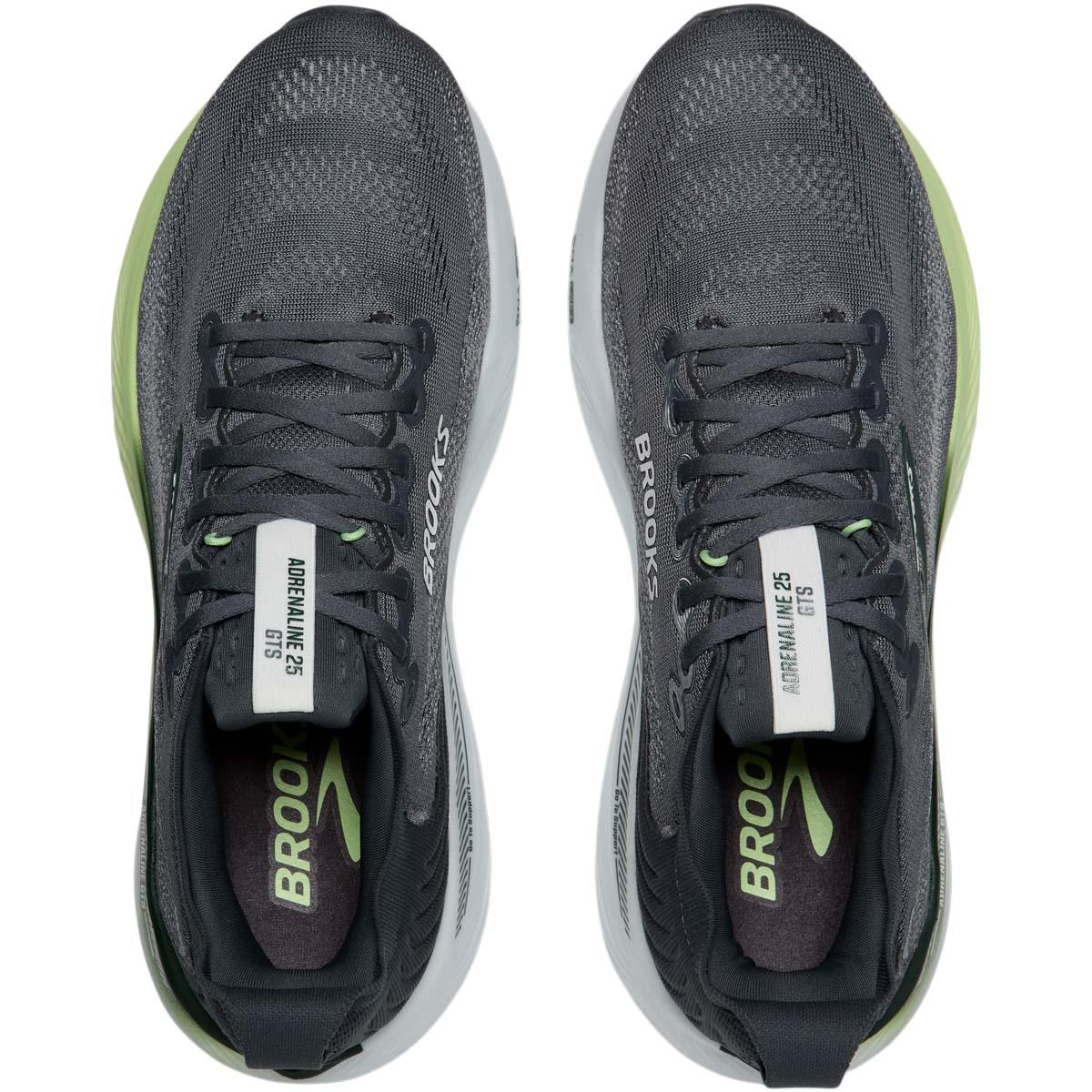 Brooks Adrenaline GTS 25 Løbesko Herre Grey/Paradise Green/Spruce