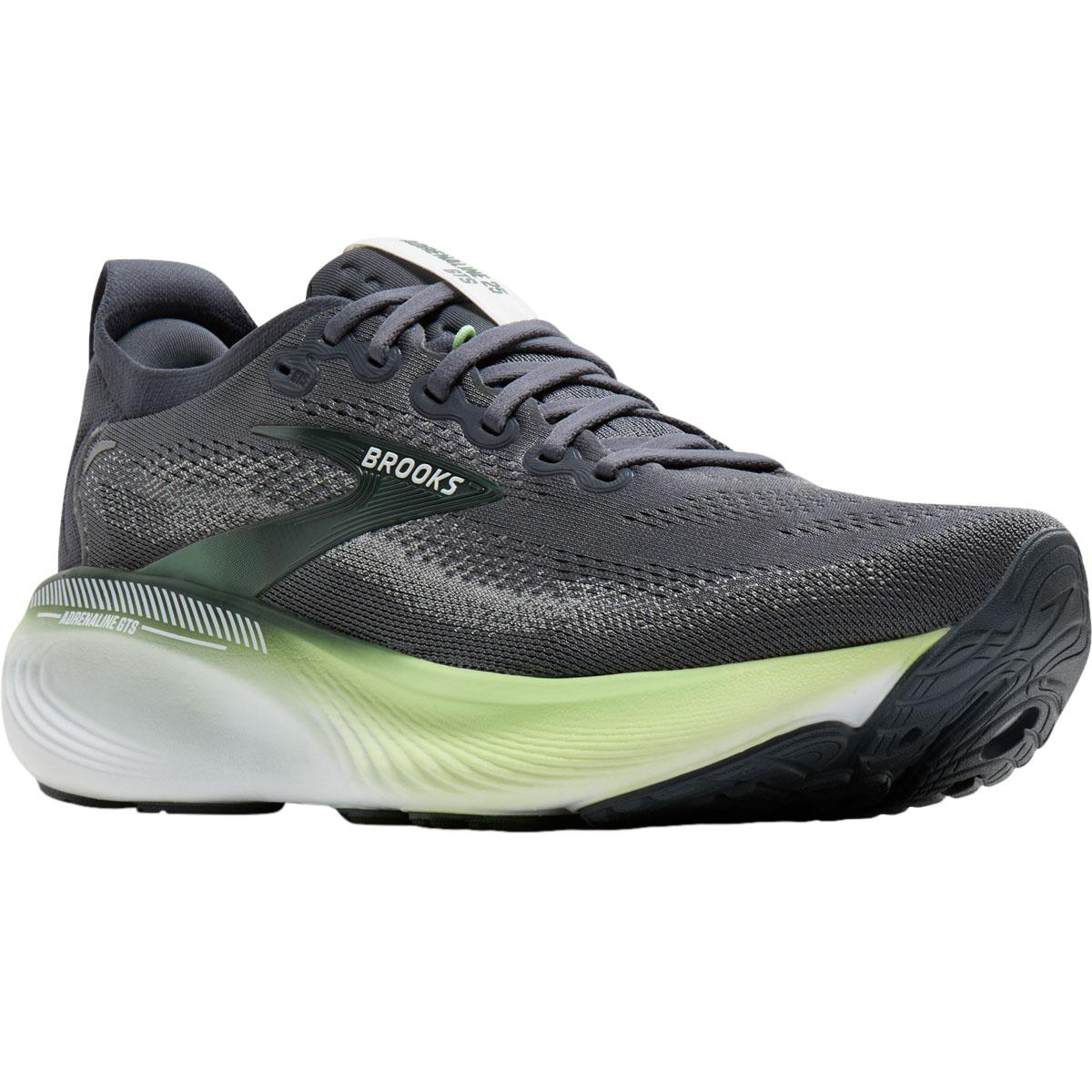 Brooks Adrenaline GTS 25 Løbesko Herre Grey/Paradise Green/Spruce