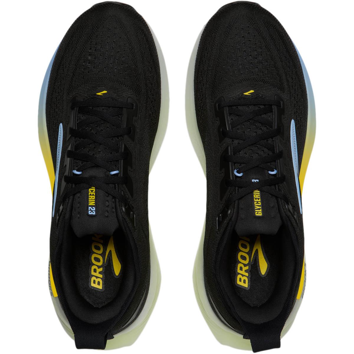Brooks Glycerin 23 Løbesko Herre Black/Cyber Yellow/Nightlife