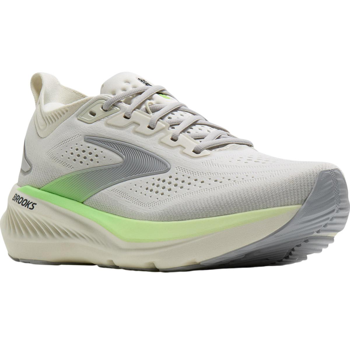 Brooks Glycerin 23 Løbesko Herre Beige/Neo Green