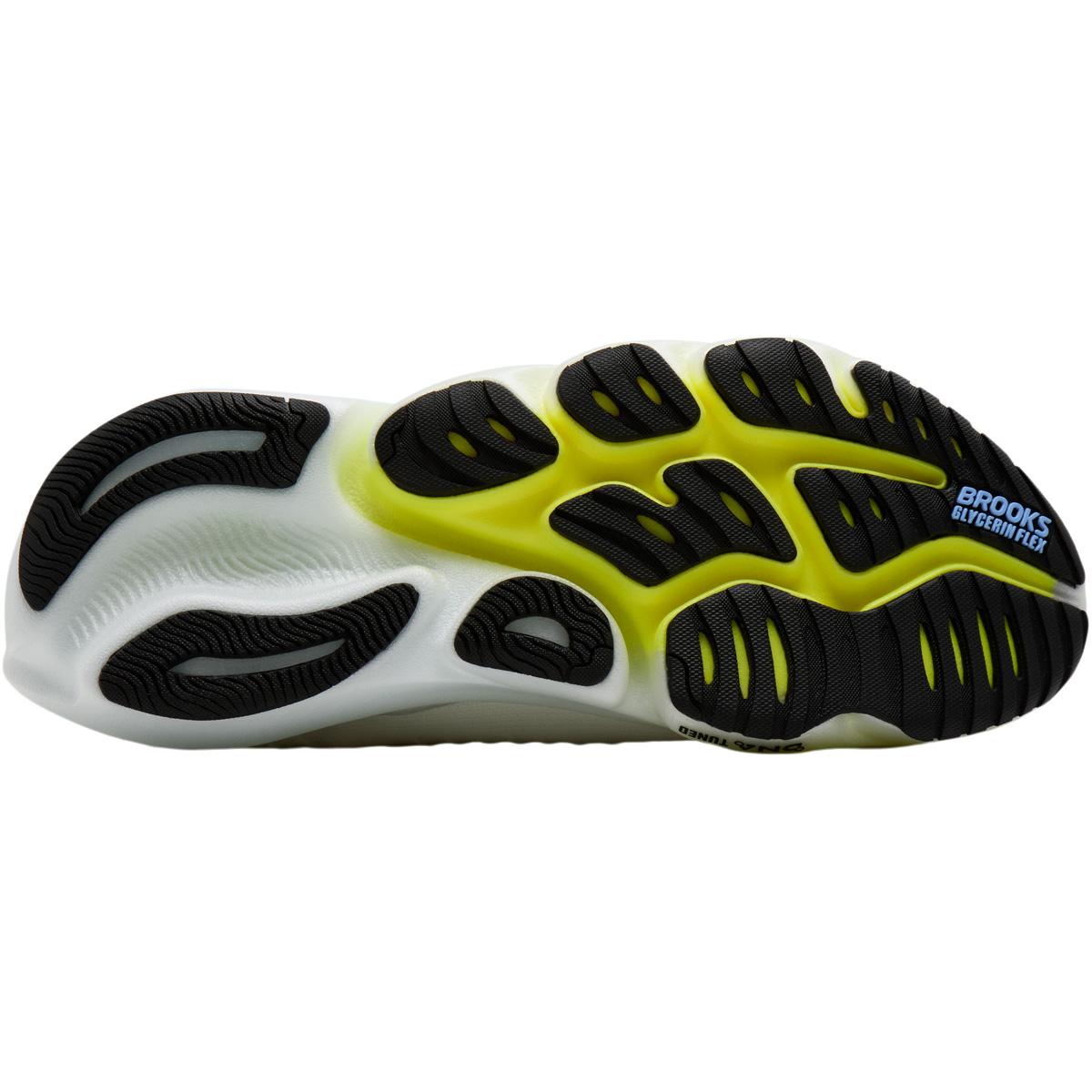 Brooks Glycerin Flex Løbesko Herre White/Cyber Yellow/Nightlife