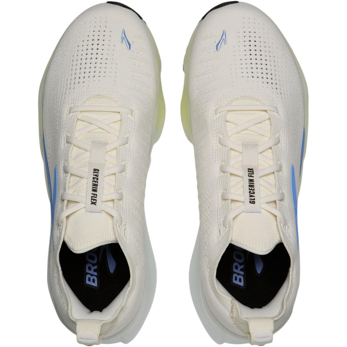 Brooks Glycerin Flex Løbesko Herre White/Cyber Yellow/Nightlife