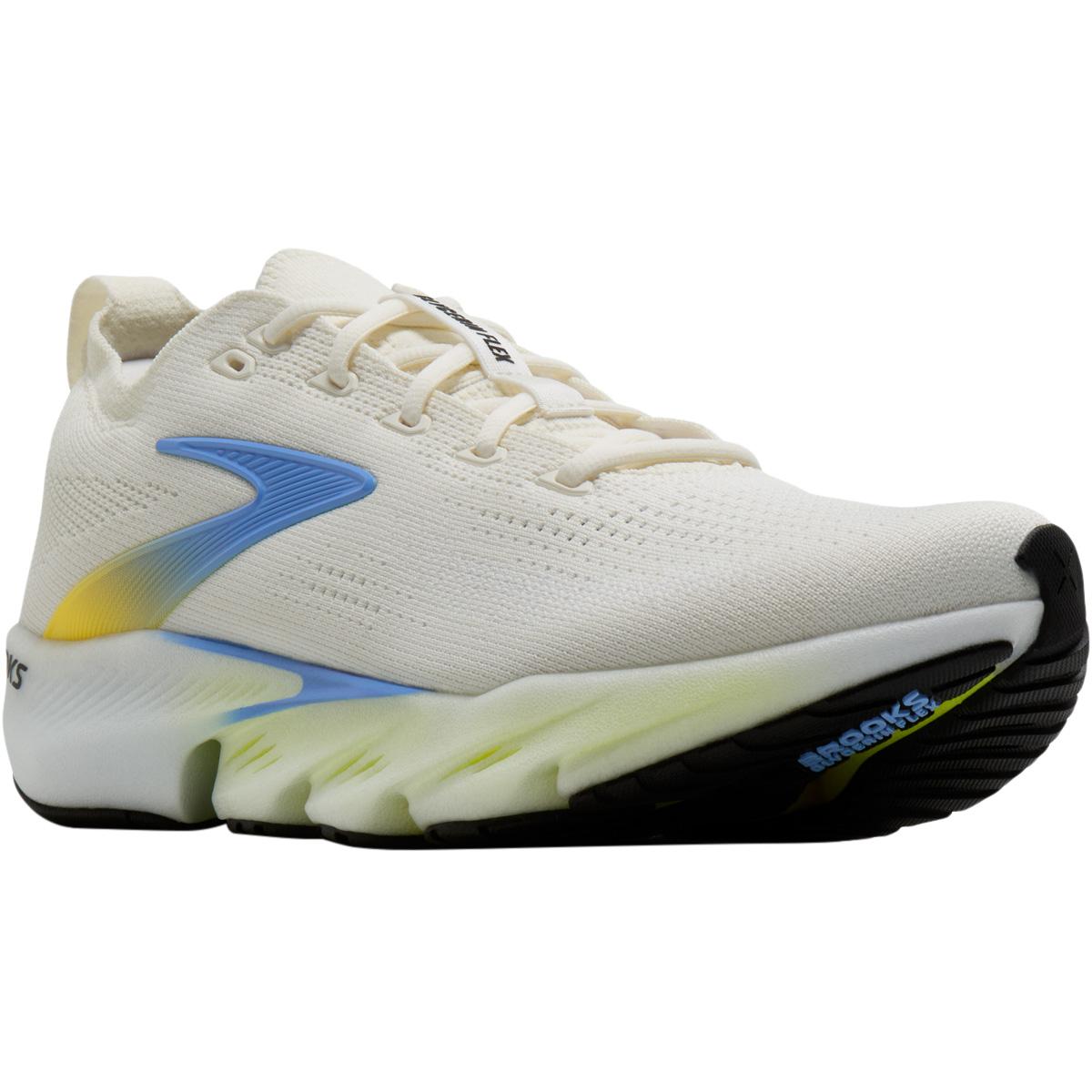 Brooks Glycerin Flex Løbesko Herre White/Cyber Yellow/Nightlife