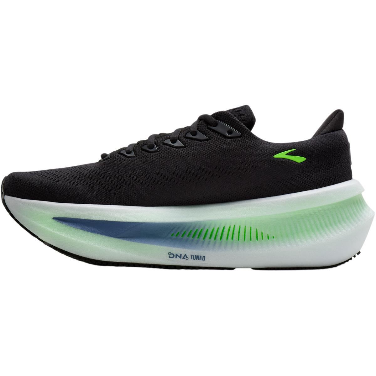 Brooks Glycerin Max 2 Løbesko Herre Black/Lime Green