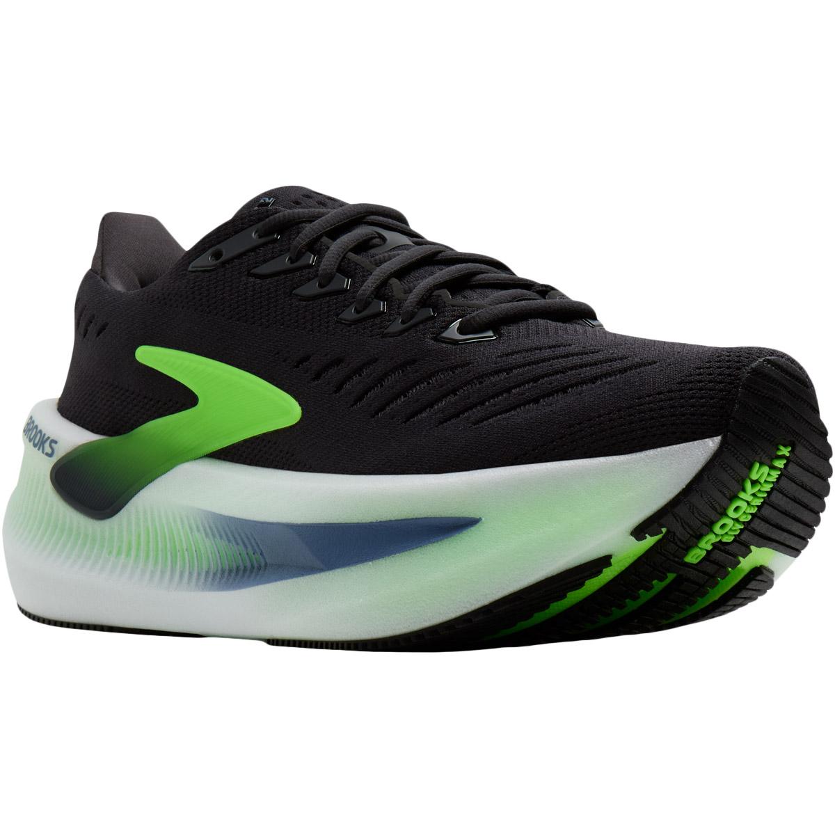 Brooks Glycerin Max 2 Løbesko Herre Black/Lime Green